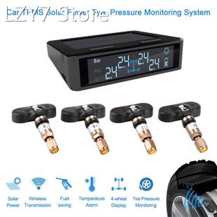 Car TPMS Tyre Pressure Monitoring System Solar Power Chargin