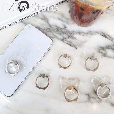 1pcs transparent Mobile Phone Ring Holder Universal 360 Degr