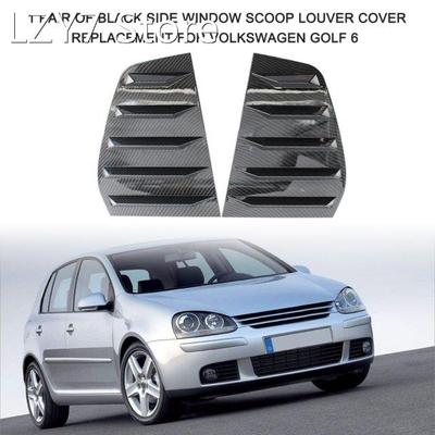 1 Pair of Black Side Window Scoop Louver Cover Replacement f