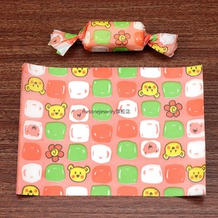 500pcs/lot toon Cat Nougat Wrapping Paper Red Festive Luc