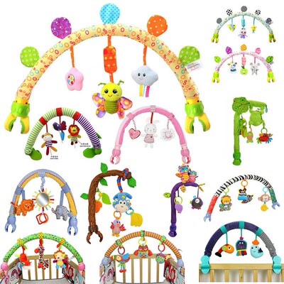 Rainbow Baby Hanging Toys Stroller Bed Crib Plush Stroller