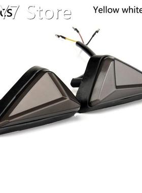 1 Pair L-shape Motorcycle Flush Mount Triangle Turn Signal L