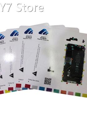 9pcs Professional Magnetic Work Screw Mat Antistatic Pad Iph