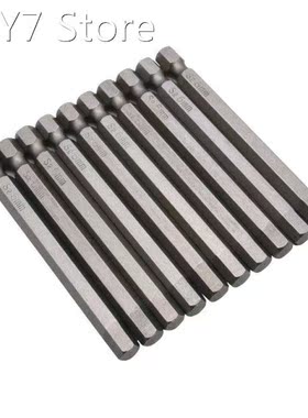 10Pcs 75mm Length 6mm Diameter Tip Magnetic Head Hexagon Scr