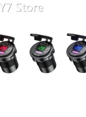 12V 24V Type C PD QC3.0 USB Car Charger Fast Charging Socket