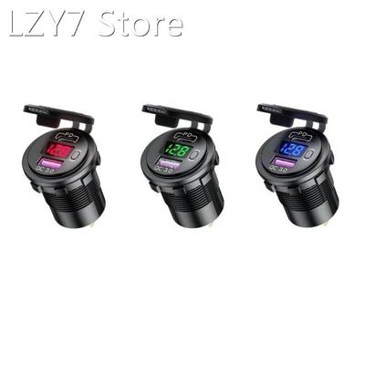 12V 24V Type C PD QC3.0 USB Car Charger Fast Charging Socket