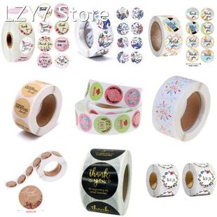 Thank You Stickers Seal Labels 500pcs Flower Stickers For Ha