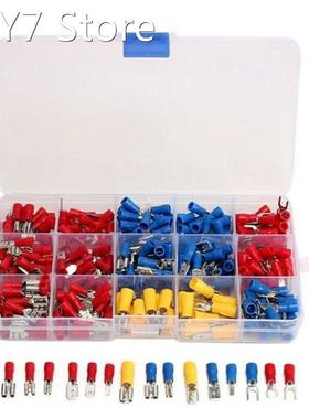 280PCS Matching Insulation Shovel Crimped Terminals Docking