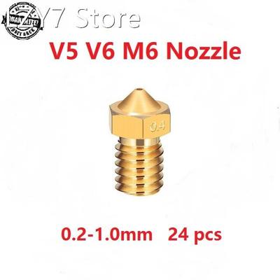 3D Printer Nozzle V5 V6 Nozzle 0.2 0.3 0.4 0.5 0.6 0.8 1.0mm