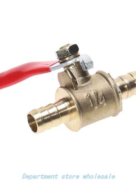Hose Barb Inline Brass Water Oil Air Gas Fuel Line Shutoff