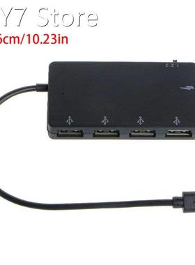 Micro USB OTG 4 Port Hub Power Charging Adapter Cable For Sm