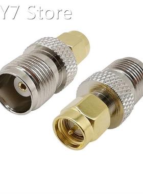 2Pcs TNC Female Jack to SMA Male Plug RF Coaxial Coax Adapte