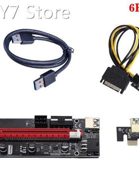 6pieces VER009C USB 3.0 PCI-E Riser VER 009S Express 1X 4x 8