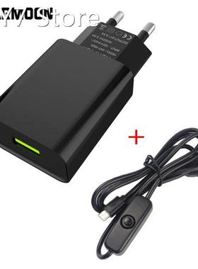 For Raspberry Pi 3 Power Supply 5V 2.5A with Power Switch Mi