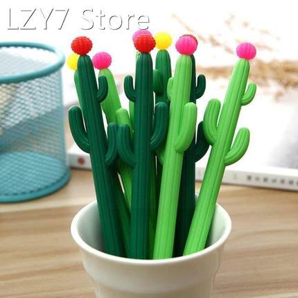 Stationery Cartoon Cute Cactus Styling Pen Creative Authenti