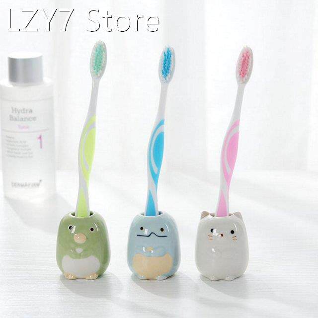 1PCS multi-function ceramic toothbrush candy color holder wa