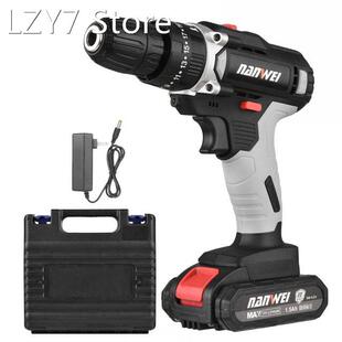 NANWEI 21V Impact Drill Portable Cordless Drill 3/8 Chuck 2