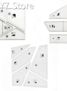5pcs Explosive Sewing Ruler Quilting Template Sewing Machine