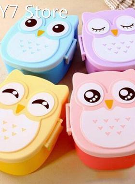 1pc Plastic Cartoon Children Food Container with Compartment