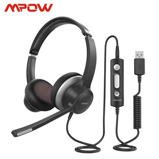Mpow 328/HC6 Lighhtweight USB Headset/ 3.5mm Computer Headse