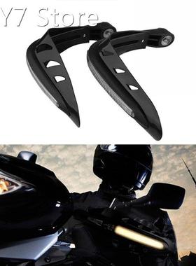 2Pcs Universal Motorcycle Handguards Handguards with LED Lig