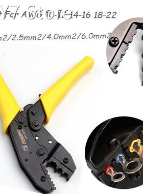 Ratcheting Crimp Pliers For 0.5mm2-6.0mm2 AWG 22-10 Terminat