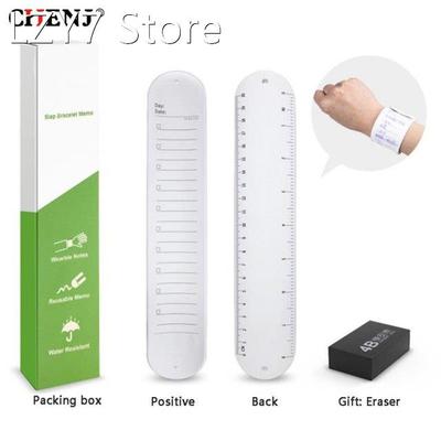 Reusable Erasable Wearable Plan Memorandum Silicone Memo Wat