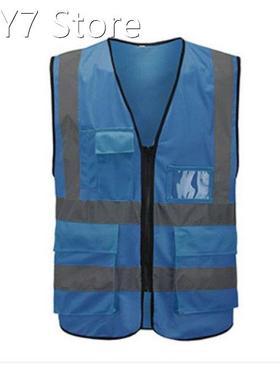 Multi-pocket Reflective Vest Riding Traffic Vest Safety Rail