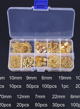 Jewelry Findings Set/Lobster Clasp Hooks/Open Jump Ring/Eye