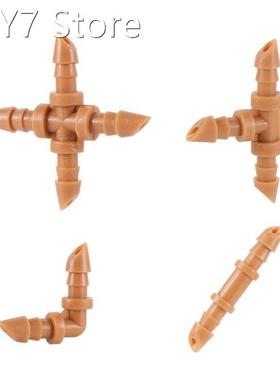 10Pcs 4/7mm Barbed Connectors Garden Miro Drip Irrigation Sy