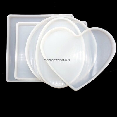 Large Resin Silicone ray Molds Including Round Square Recta