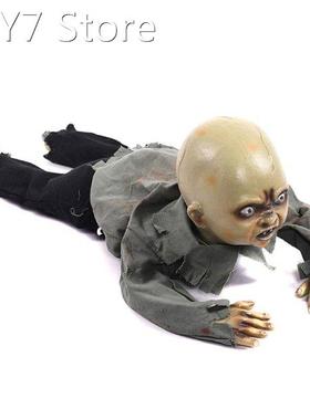 Animated Crawling Baby Zombie Scary Ghost Babies Doll Haunte