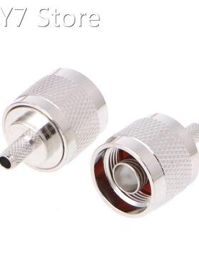 10Pcs N Male Plug Crimp RG58 RG142 LMR195 RG400 Coaxial Cabl