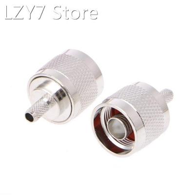 10Pcs N Male Plug Crimp RG58 RG142 LMR195 RG400 Coaxial Cabl