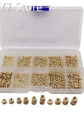 500Pcs/Box M2 Brass Hot Melt Inset Nuts Thread Knurled Injec