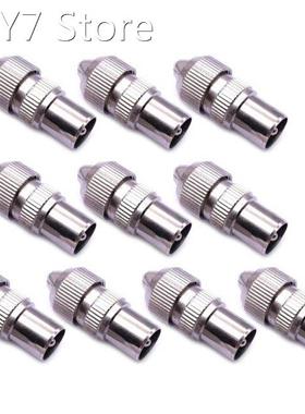 Metal Antenna Plug Cable TV Plug RF Coax Coaxial Cable Socke
