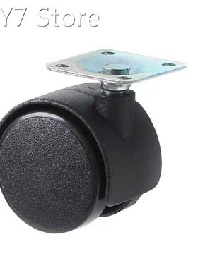 Universal Casters 1/1.5/2 Inch Small Plastic Wheels Flat Swi