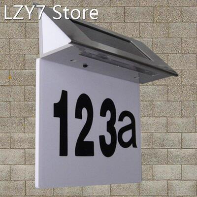 4LED Solar House Lights Triangle Doorplate LED Solar Wall Li