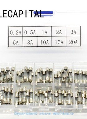 Promotion! 100Pcs Set 5x20mm Quick Blow Glass Tube Fuse Asso