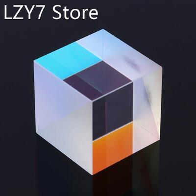 Colorful Combiner Splitter Cross Dichroic Cube RGB Prism Opt