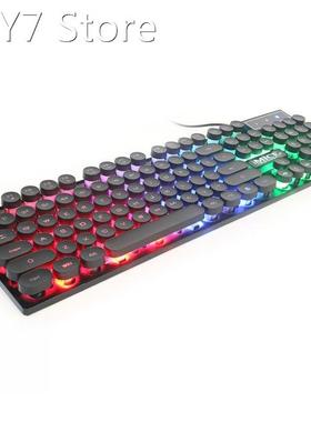 2021 New USB Wired Gaming Keyboard 104 Keys RGB Backlit Mech