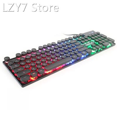 2021 New USB Wired Gaming Keyboard 104 Keys RGB Backlit Mech