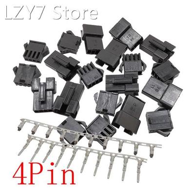 30Set/lot Black SM Housing JST SM 4Pin Pitch 2.54mm Female J