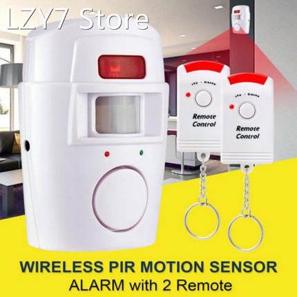 2 Remote Controller Wireless Home Security PIR Alert Infrare