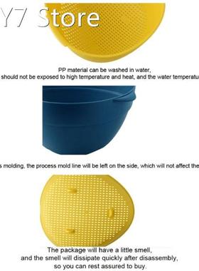 R9UC Creative Kitchen Strainer Colander Set Double Layer Lar