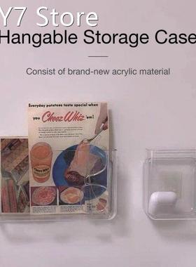 Transparent INS Creative Wall-mounted Hangable Storage Box C