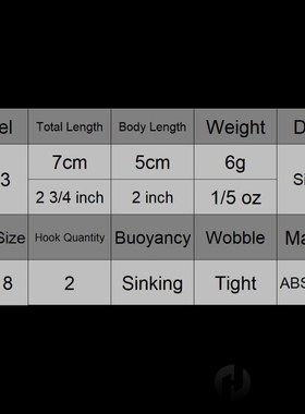 6g Crankbait Casting Lure with Quality Hooks Deep Diving Sin