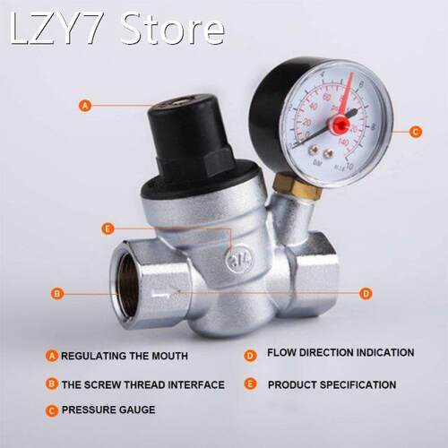 DN15/20 Water Pressure Reducing Valve Regulator 3/4 Brass Co
