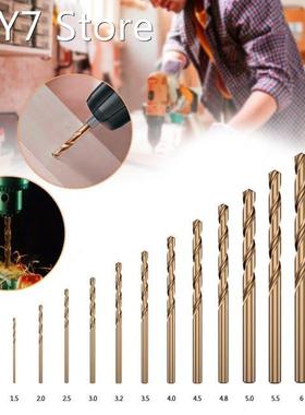 13 Pcs Twist Drill Bit Set Cobalt High Speed Steel Twist Dri