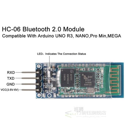 HC-06 HC06 RS232 Wireless Serial 4 Pin Bluetooth RF Transcei